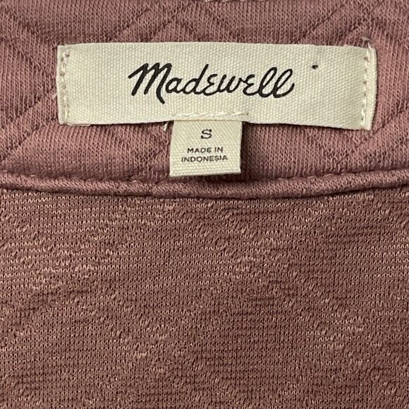 Madewell Womens Quilted Button-Up Cardigan Sweatshirt Small - Picture 6 of 15